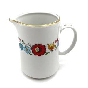 Kalocsa Hungary Rare Beautiful hand painted porcelain Creamer